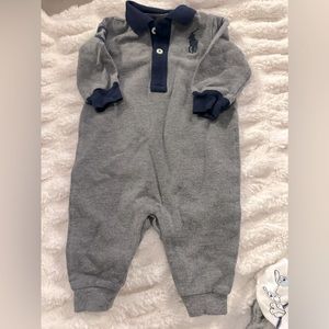 Ralph Lauren polo one piece baby boy 0-3 mos